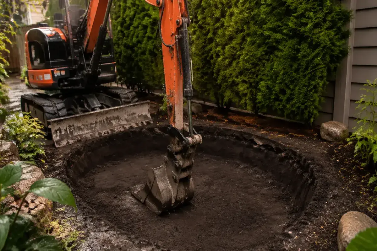 Excavation paysagère légère